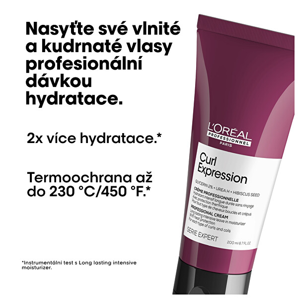 Bezoplachový krém pro kudrnaté a vlnité vlasy Curl Expression Long Lasting Moisturizer (Professional Cream) 200 ml