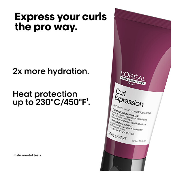 Öblítést nem igénylő krém göndör és hullámos hajra Curl Expression Long Lasting Moisturizer (Professional Cream) 200 ml