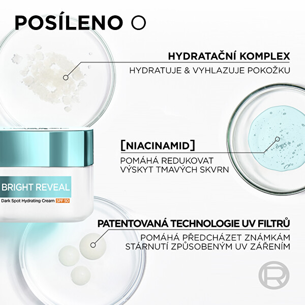 Hydratační krém proti tmavým skvrnám Bright Reveal SPF 50 (Dark Spot Hydrating Cream) 50 ml