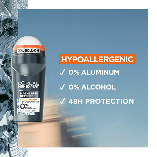 Hypoalergénny guľôčkový deodorant Men Expert Magnesium Defense (Deo Roll-on) 50 ml