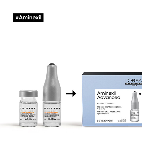 Intenzivní kúra proti padání vlasů Série Expert Aminexil Advanced 10 x 6 ml