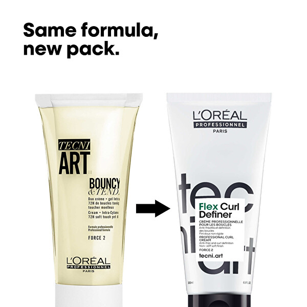 Krém-gél a hullámok kisimítására és meghatározására Tecni.Art Bouncy & Tender 200 ml