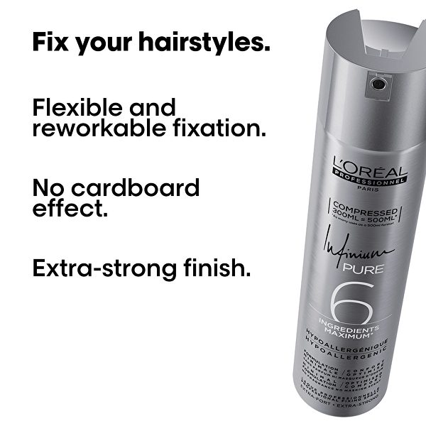 Lak na vlasy s extra silnou fixací Infinium Pure (Extra Strong Hairspray) 300 ml