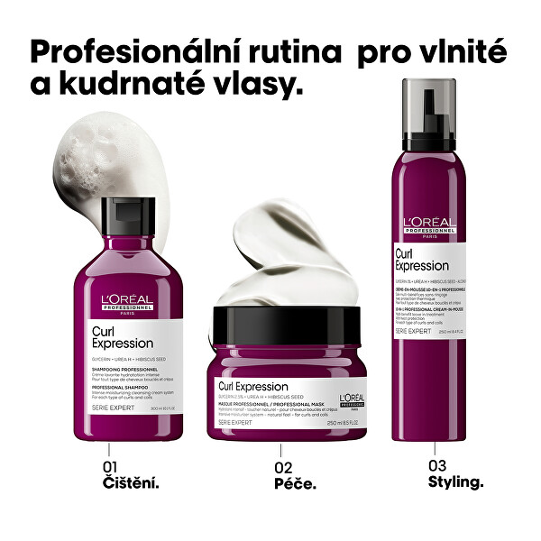Multifunkční krémová pěna pro kudrnaté a vlnité vlasy Curl Expression 10-in-1 (Professional Cream-in-Mousse) 250 ml