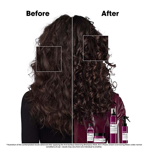 Spumă cremoasa multifuncțională pentru păr creț și ondulat Curl Expression 10-in-1 (Professional Cream-in-Mousse) 250 ml