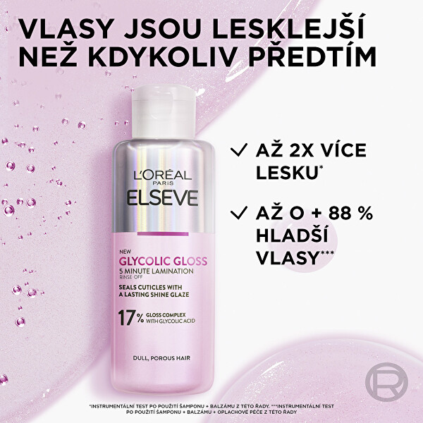 Péče pro lesk vlasů Elseve Glycolic Gloss 200 ml