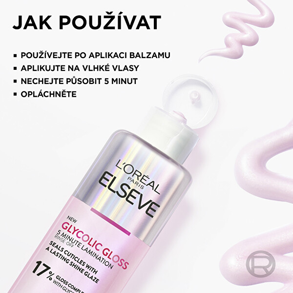 Péče pro lesk vlasů Elseve Glycolic Gloss 200 ml