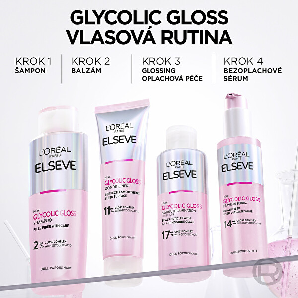 Péče pro lesk vlasů Elseve Glycolic Gloss 200 ml