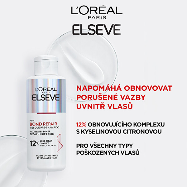 Regenerační předšamponová péče s kyselinou citronovou pro všechny typy poškozených vlasů Bond Repair (Rescue Pre-Shampoo) 200 ml