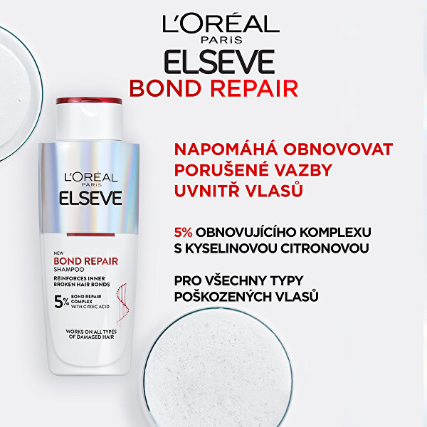 Regeneračný šampón s kyselinou citrónovou pre všetky typy poškodených vlasov Bond Repair (Shampoo) 200 ml