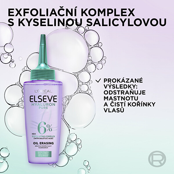 Sérum na mastnou pokožku hlavy Elseve Hyaluron Pure Oil Erasing 102 ml