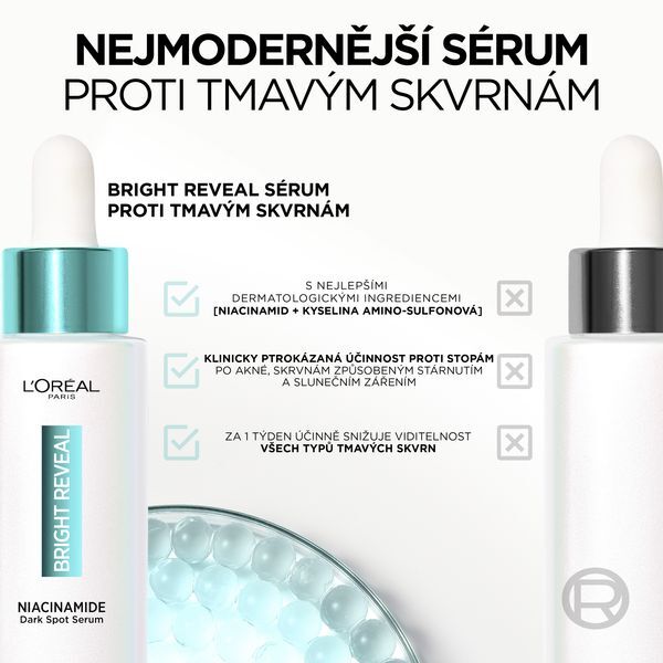 Sérum proti tmavým skvrnám s niacinamidem Bright Reveal (Dark Spot Serum) 30 ml