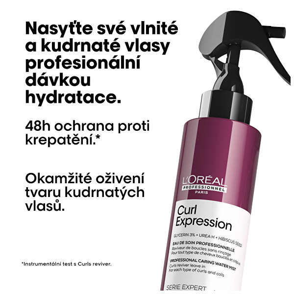 Sprej pro definici a lesk vln Curl Expression Curls Reviever (Professional Caring Water Mist) 190 ml