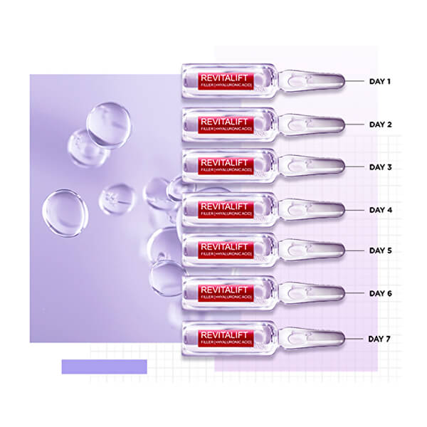 Vyplňující pleťová péče s kyselinou hyaluronovou Revitalift Filler (Hyaluronic Acid) 7 x 1,3 ml