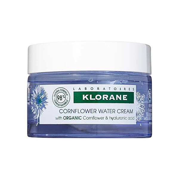 Hydratační krém na obličej s BIO chrpou (Cornflower Water Cream) 50 ml