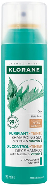 Suchý šampon pro mastné a tmavé vlasy Bio Kopřiva Dry Shampoo 150 ml