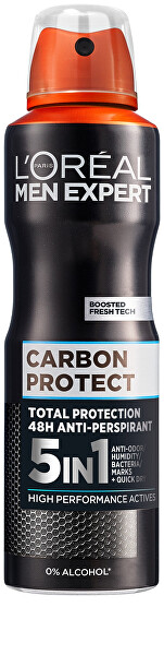 Antiperspirant ve spreji Men Expert Carbon Protect (48h Anti-perspirant) 250 ml