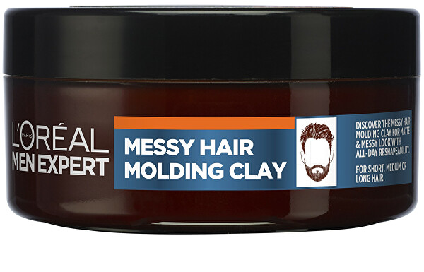Argilă de styling pentru păr Men Expert (Messy Hair Molding Clay) 75 ml