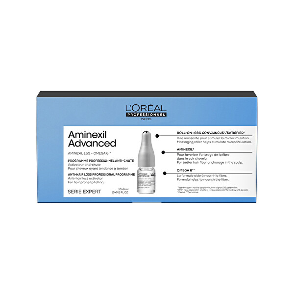 Ampulka proti padaniu vlasov Aminexil ( Advanced Ampuls) 10 x 6 ml