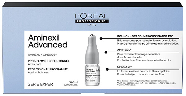 Intenzivní kúra proti padání vlasů Série Expert Aminexil Advanced 10 x 6 ml