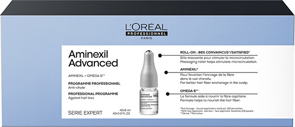 Program proti vypadávání vlasů Série Expert Aminexil Advanced 42 x 6 ml