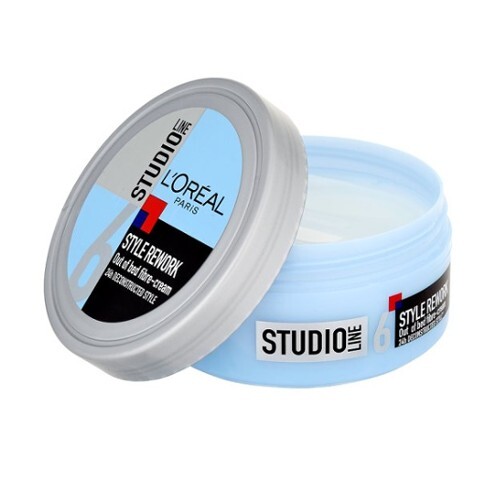 Vláknitý modelační krém na vlasy Studio Line (Style Rework Out Of Bed Fibre Cream) 150 ml