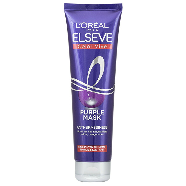 Vyživující maska pro blond a melírované vlasy Elseve Color Vive (Purple Mask) 150 ml