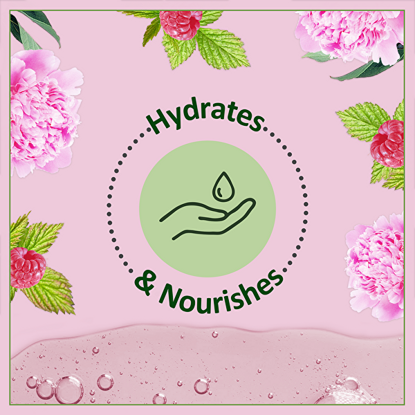 Krémový sprchový gel Bio Raspberry & Peony 250 ml