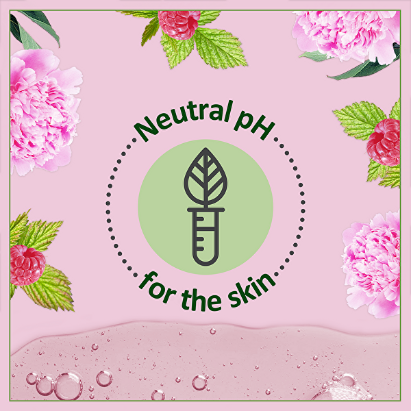 Krémový sprchový gel Bio Raspberry & Peony 400 ml