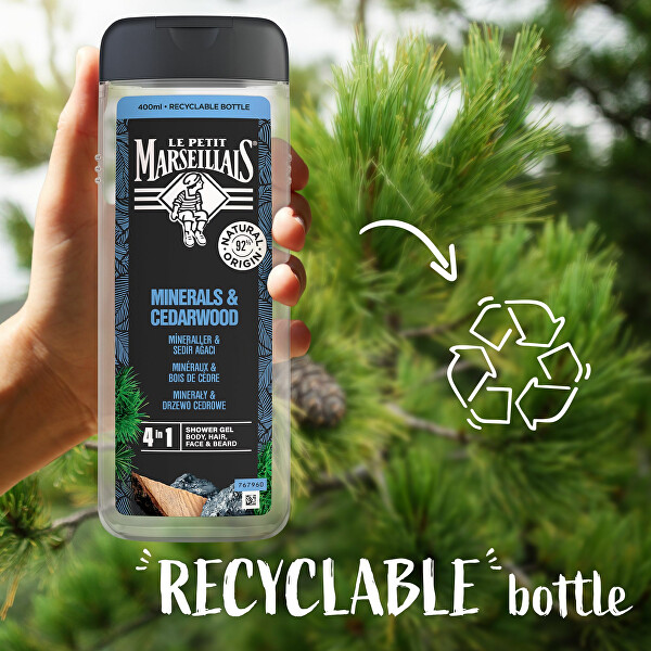 Sprchový gel 4 v 1 Minerals & Cedarwood Shower Gel 400 ml