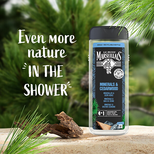 Sprchový gel 4 v 1 Minerals & Cedarwood Shower Gel 400 ml