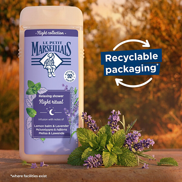 Sprchový gel Night Collection Lemon Balm & Lavender 650 ml