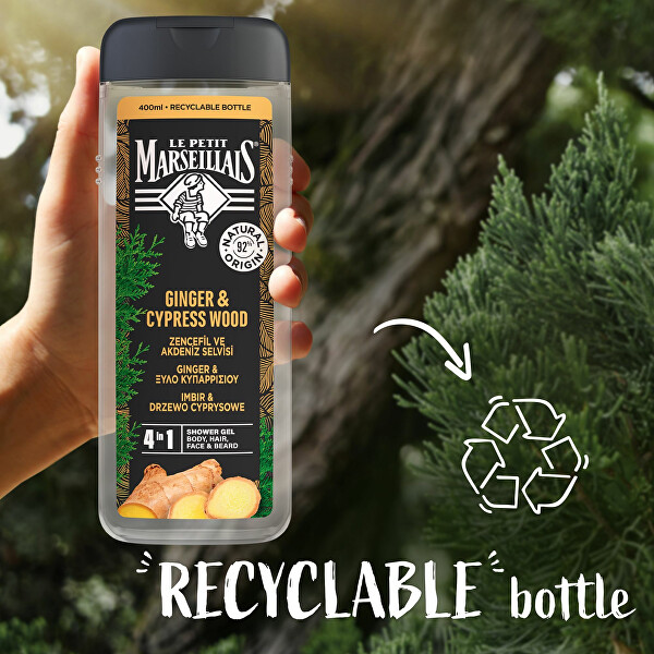 Sprchový gel 4v1 Ginger & Cypress Wood Shower Gel 400 ml