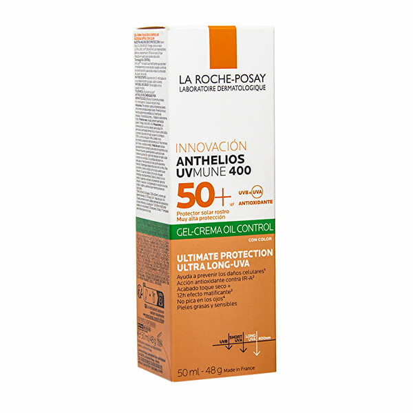 Mattító színezett gél-krém SPF 50+ Anthelious XL (Tinted Dry Touch Gel Cream) 50 ml
