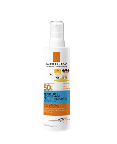 Spray protector ultraușor pentru copii SPF 50 Anthelios (Invisible Spray) 200 ml