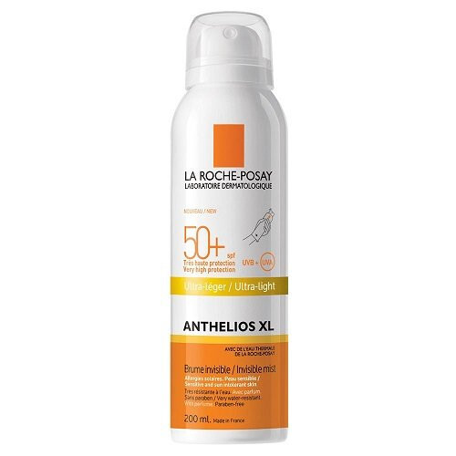 Frissítő spray magas védelemmel SPF 50+ Anthelios XL (Ultra Light Invisible Mist) 200 ml