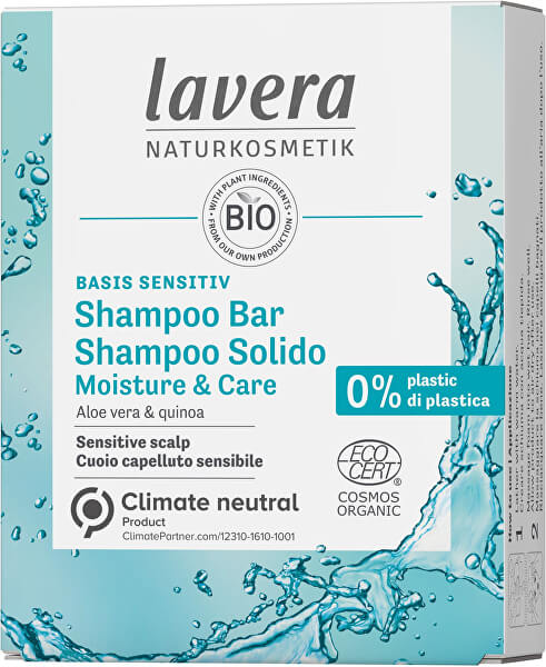 Tuhý šampon pro citlivou pokožku Basis Sensitiv (Moisture & Care Shampoo Bar) 50 g