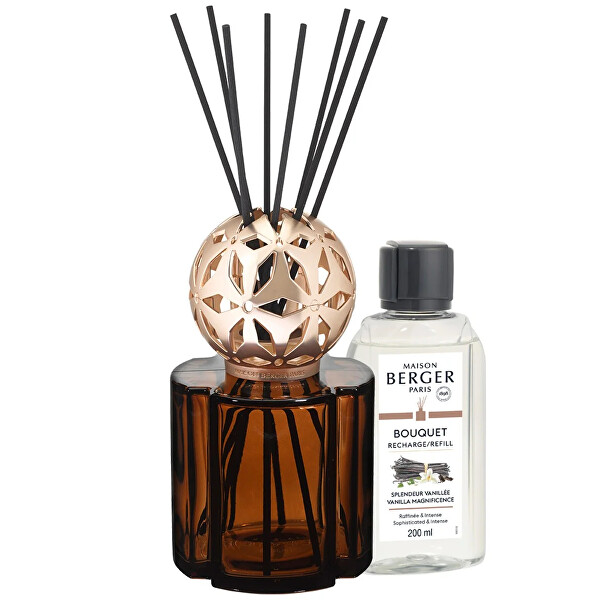Dárková sada aroma difuzér Pomelis hnědý + náplň Velkolepá vanilka 200 ml