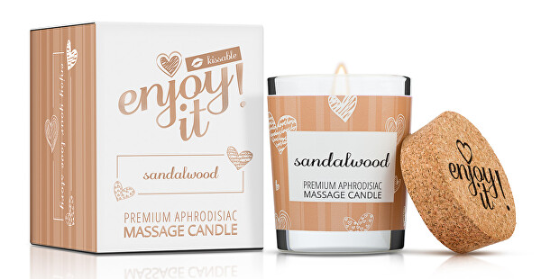 Masážní svíčka Enjoy it! Sandalwood (Massage Candle) 70 ml