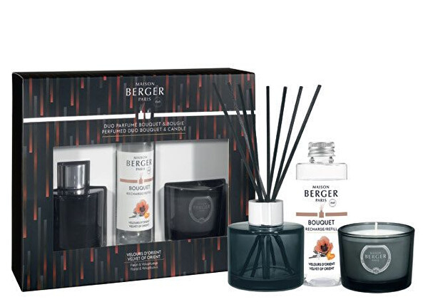 Set regalo diffusore di aromi Variation black Velvet of Orient Velvet of Orient 90 ml + candela 80 g