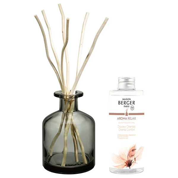 Geschenkset Aroma Relax Diffusor grau + Nachfüllung Süßer Orient 180 ml