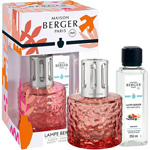 Dárková sada katalytická lampa Mirage Summer Coral + náplň Fresh Spirit 250 ml