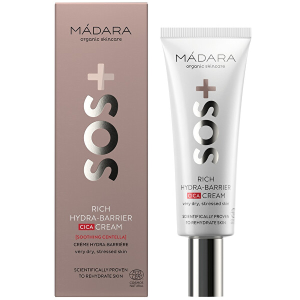 Crema hidratantă  pentru pielea foarte uscată SOS (Rich Hydra-Barrier Cica Cream)  40 ml