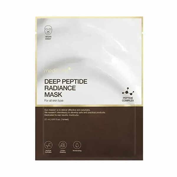 Rozjasňující pleťová maska Deep Peptide Radiance Mask 27 ml