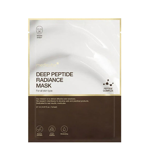 Rozjasňující pleťová maska s peptidy Deep Peptide (Radiance Face Mask) 27 ml