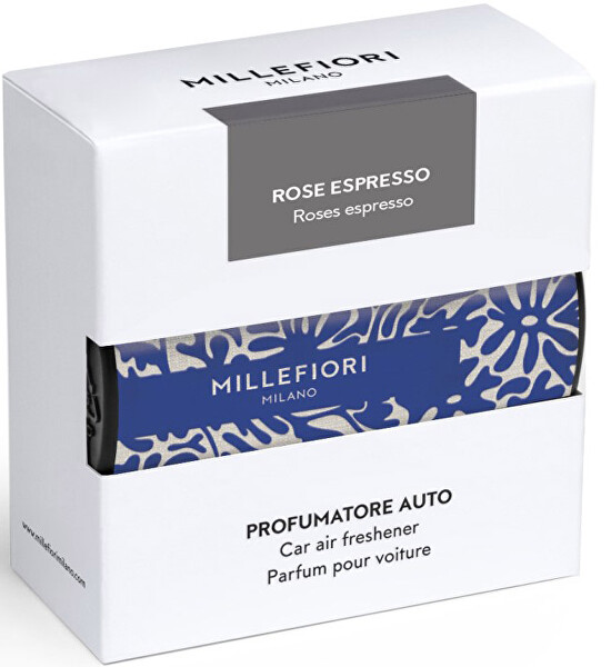 Vůně do auta Textil Floral Rose Espresso - modrá