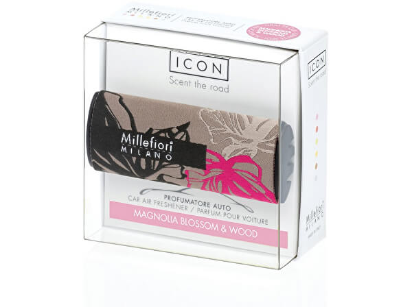Deodorante per macchina Icon Textil Floral Fiori di magnolia & Legno