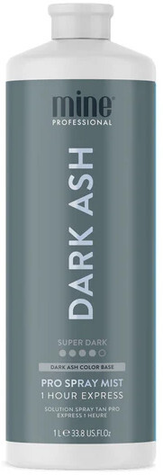 Selbstbräunungsflüssigkeit für eine ultradunkle Bräune Dark Ash (Pro Spray Mist) 1000 ml