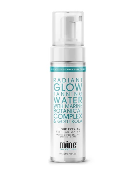 Önbarnító hab a természetes barna bőrért Radiant Glow (Tanning Water) 200 ml
