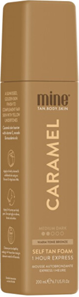 Samoopalovací pěna se zlatavým efektem Caramel (Self Tan Foam) 200 ml